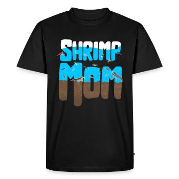 Mom of Shrimp Pet Design for proud shrimp fans - Men's Premium Organic T-Shirt - black - Front - Nico (187cm)