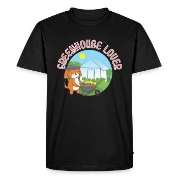Greenhouse lover - Men's Premium Organic T-Shirt - black - Front - Nico (187cm)