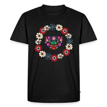 I Love Folk 2024 - Men's Premium Organic T-Shirt - black - Front - Nico (187cm)