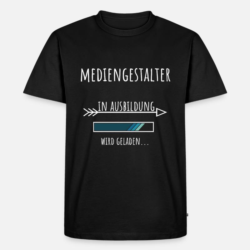 Mediengestalter Ausbildung Beruf Geschenk - Männer Premium Bio T-Shirt - Schwarz