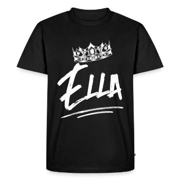 Ella - Men's Premium Organic T-Shirt - black - Front - Nico (187cm)