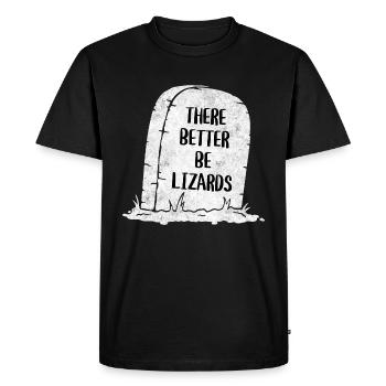 There should be better lizards tombstone - Men's Premium Organic T-Shirt - black - Front - Nico (187cm)