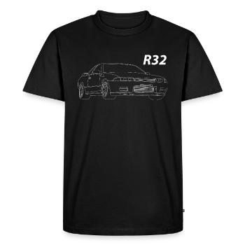 Skyline GT-R R32 - T-shirt Premium bio Homme - noir - Devant - Nico (187cm)