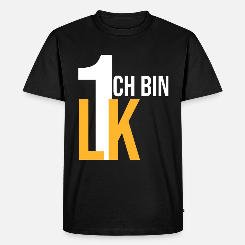 ich bin LK 1 - Männer Premium Bio T-Shirt - Schwarz