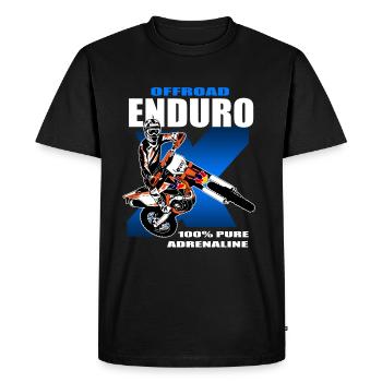 Enduro Offroad - Men's Premium Organic T-Shirt - black - Front - Nico (187cm)