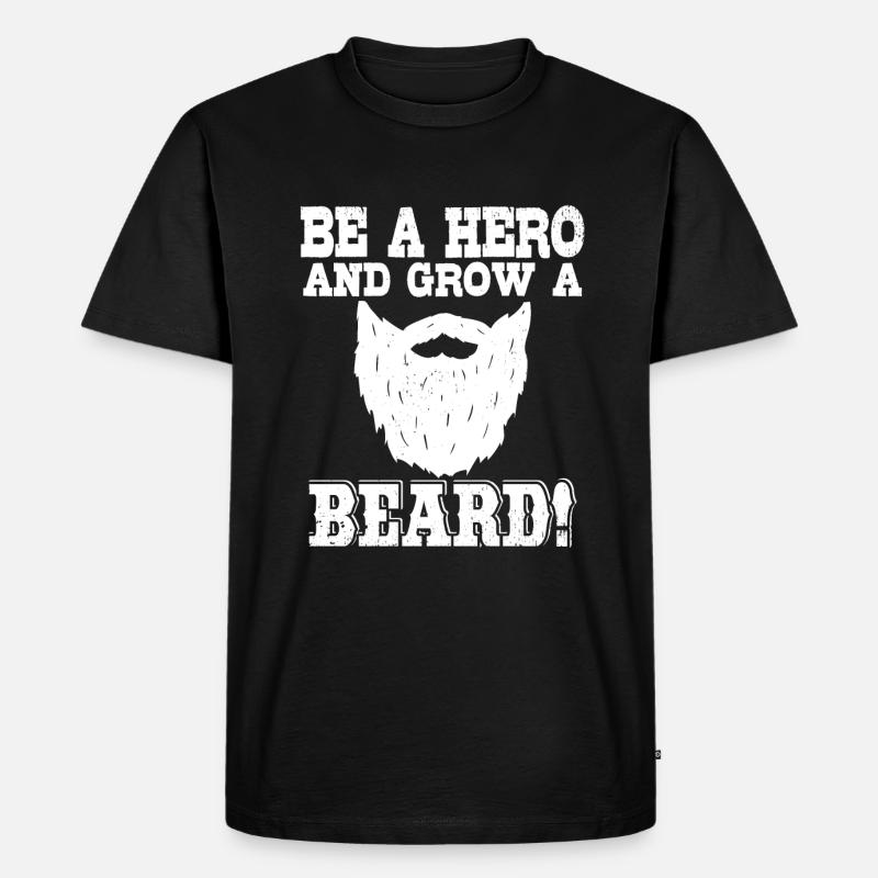 Cooler Bart Spruch - Männer Premium Bio T-Shirt - Schwarz