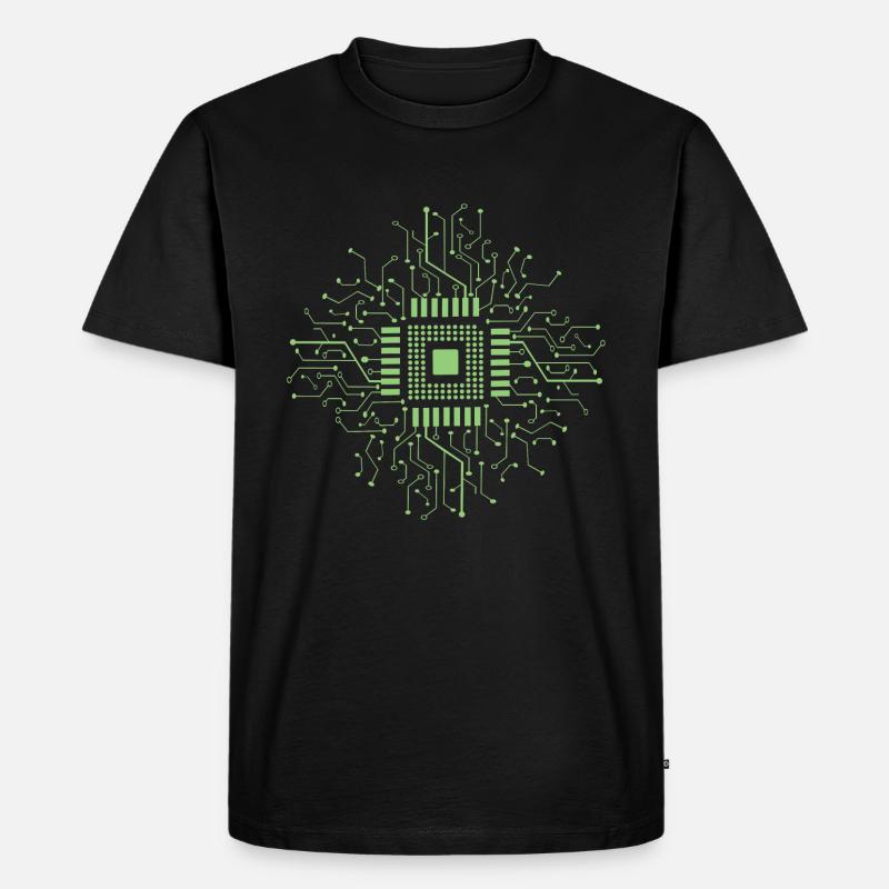 Microcontroller electronics - Men's Premium Organic T-Shirt - black
