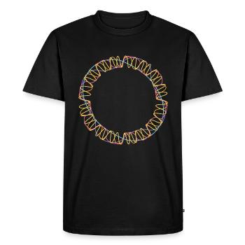 Théorie des cordes Science - T-shirt Premium bio Homme - noir - Devant - Nico (187cm)