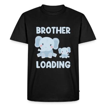 Brother Loading Elephants - Men's Premium Organic T-Shirt - black - Front - Nico (187cm)