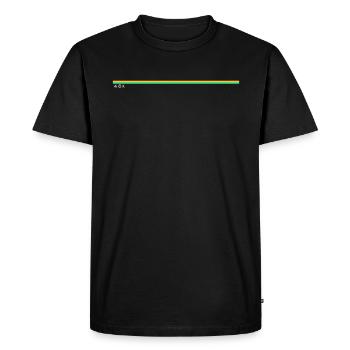 48k zx spectrum inspired rainbow stripe - Men's Premium Organic T-Shirt - black - Front - Nico (187cm)