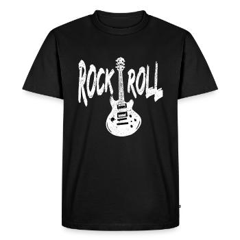 Rock N Roll Music - Men's Premium Organic T-Shirt - black - Front - Nico (187cm)