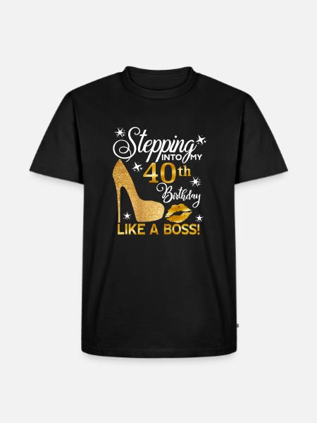 40 - Men's Premium Organic T-Shirt - black