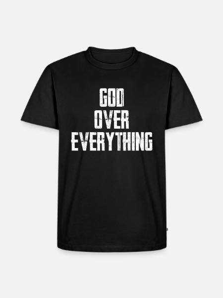 God Over Everything - Men's Premium Organic T-Shirt - black