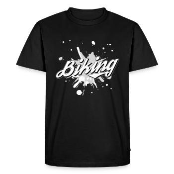 Biking Vélo Vélo Vélo - T-shirt Premium bio Homme - noir - Devant - Nico (187cm)