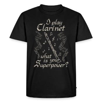 Cadeau d'orchestre Clarinette Musikverein - T-shirt Premium bio Homme - noir - Devant - Nico (187cm)