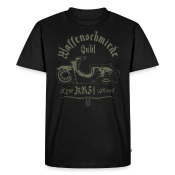 SIMSON KR51 - Low Skool - IFA DDR - Suhl - NVA - Männer Premium Bio T-Shirt - Schwarz - Vorne - Nico (187cm)