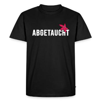 diving diver dived apnea diving school - Men's Premium Organic T-Shirt - black - Front - Nico (187cm)