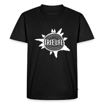 Tree trunk gift nature protection trees forest camping - Men's Premium Organic T-Shirt - black - Front - Nico (187cm)