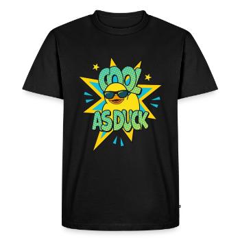 Cool as Duck Rubber Ducks Ducks Ducks - Men's Premium Organic T-Shirt - black - Front - Nico (187cm)