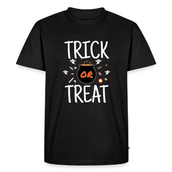 Trick Or Treat - Halloween candy pranks - Men's Premium Organic T-Shirt - black - Front - Nico (187cm)