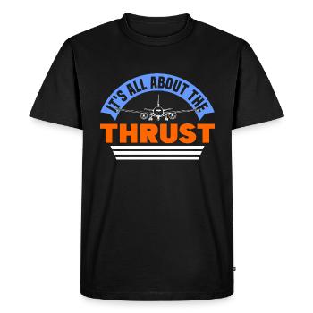 TOUT TOURNE AUTOUR DES CADEAUX DE POUSSÉE - T-shirt Premium bio Homme - noir - Devant - Nico (187cm)