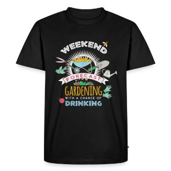 Garden gardener gardening - Men's Premium Organic T-Shirt - black - Front - Nico (187cm)