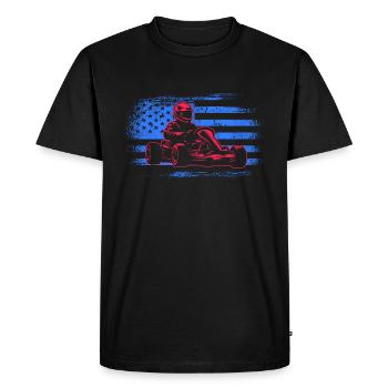 Kart Racing USA Go Karts Hommes Garçons Go-Kart - T-shirt Premium bio Homme - noir - Devant - Nico (187cm)