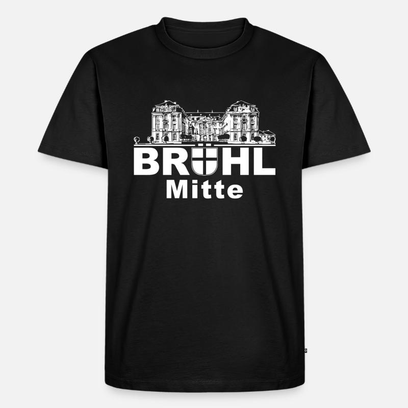 Brühl-Mitte - Männer Premium Bio T-Shirt - Schwarz