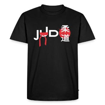 ceinture noire de judo hajime judoka - T-shirt Premium bio Homme - noir - Devant - Nico (187cm)