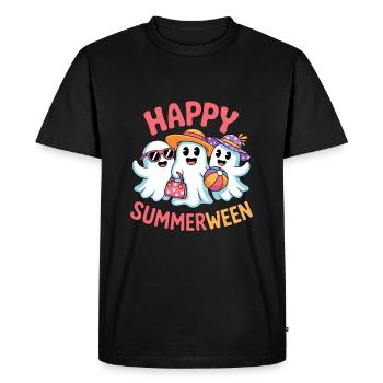 Happy Summerween Glace d’Halloween - T-shirt Premium bio Homme - noir - Devant - Nico (187cm)