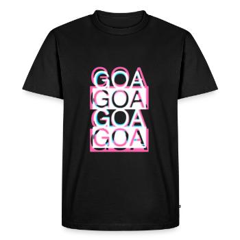 GOA GOA GOA GOA - T-shirt Premium bio Homme - noir - Devant - Nico (187cm)