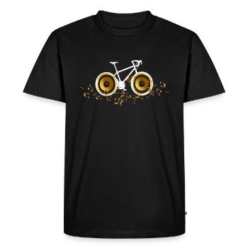 vélo son cyclisme est musique chaîne de vélo - T-shirt Premium bio Homme - noir - Devant - Nico (187cm)