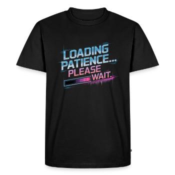 Loading Patience Gamer & Nerds Gift - Men's Premium Organic T-Shirt - black - Front - Nico (187cm)
