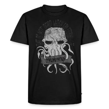 Tout-puissant Cthulskull - T-shirt Premium bio Homme - noir - Devant - Nico (187cm)
