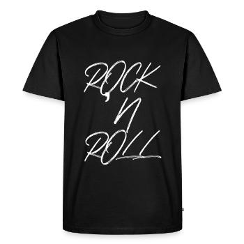 ROCK ET ROLL - T-shirt Premium bio Homme - noir - Devant - Nico (187cm)