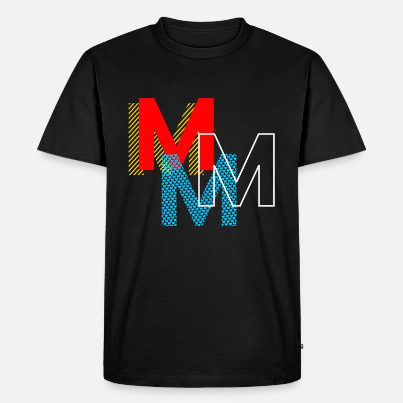 M m m m - Männer Premium Bio T-Shirt - Schwarz