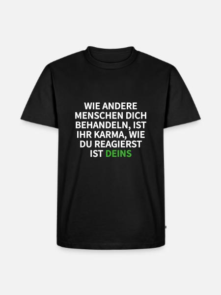 karma - Men's Premium Organic T-Shirt - black