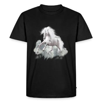 Cheval blanc - cheval blanc - T-shirt Premium bio Homme - noir - Devant - Nico (187cm)