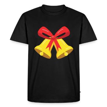 Christmas bell - Men's Premium Organic T-Shirt - black - Front - Nico (187cm)