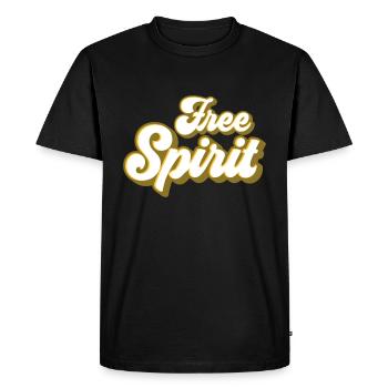 libre - T-shirt Premium bio Homme - noir - Devant - Nico (187cm)