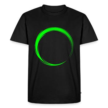Circle icon shape - Men's Premium Organic T-Shirt - black - Front - Nico (187cm)