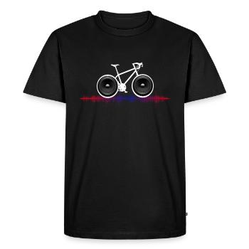 vélo rayon biker cyclisme vélo de route vélo vélo-proof - T-shirt Premium bio Homme - noir - Devant - Nico (187cm)