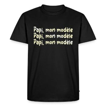 GRANDPA DAD GRANDPA HUMOR GRANDPA JOKE 13 - Men's Premium Organic T-Shirt - black - Front - Nico (187cm)