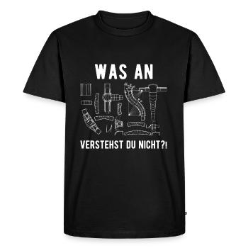 Spengler Klempner Dachdecker Flaschner - Männer Premium Bio T-Shirt - Schwarz - Vorne - Nico (187cm)