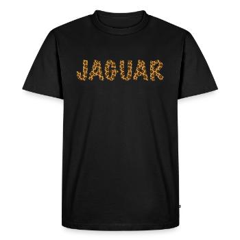 Jaguar Animal Print - T-shirt Premium bio Homme - noir - Devant - Nico (187cm)