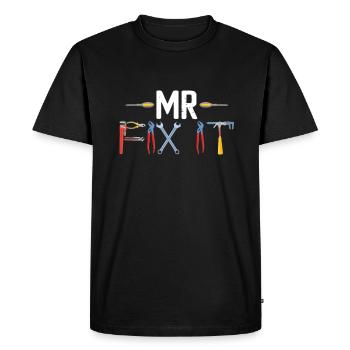 Mr Fix It Mécanicien Correspondance de la fête des pères - T-shirt Premium bio Homme - noir - Devant - Nico (187cm)