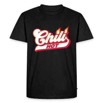 Les couleurs peuvent être modifiées | Chili chaud - T-shirt Premium bio Homme - noir - Devant - Nico (187cm)