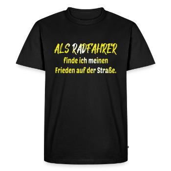 Bicycle Bicycle Bicycle Bike Biker Mountain Bike - Men's Premium Organic T-Shirt - black - Front - Nico (187cm)