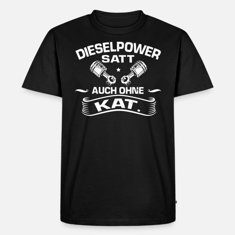 DIESEL POWER - Männer Premium Bio T-Shirt - Schwarz