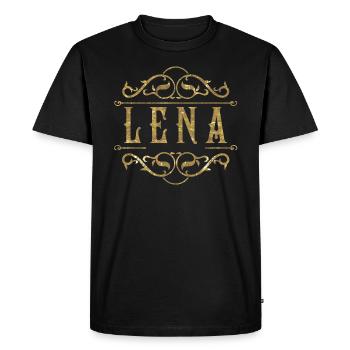Lena or - T-shirt Premium bio Homme - noir - Devant - Nico (187cm)